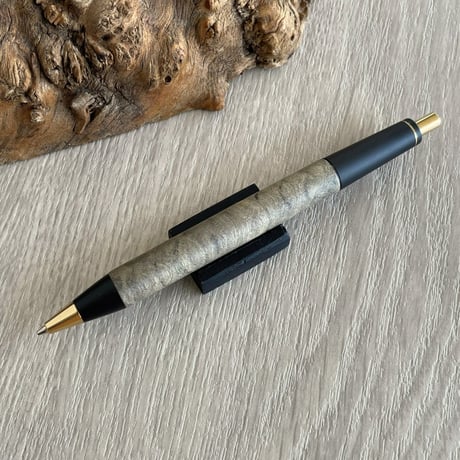 バックアイバール / OMOSINPEN / 2つの内部機構を持つ新感覚の木軸ペン（シャープ⇔ボール）/ ゴールド金具 / 一点もの！604147