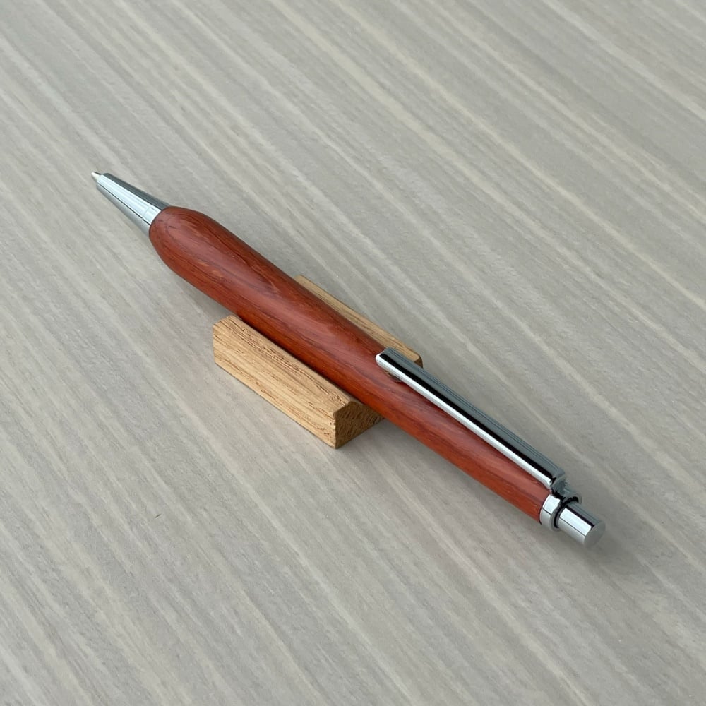 Slim 木軸シャープペンシル 紅紫檀（アフリカンパドゥク）0.5mm | MUKU屋