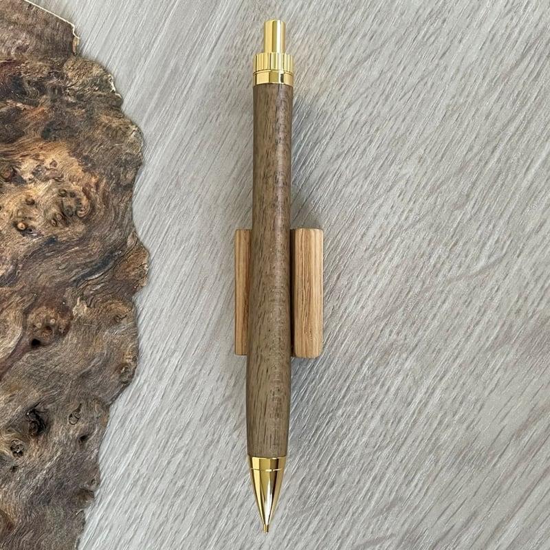 黒柿 / UMA 木軸シャープペンシル / ゴールド金具 【一点もの！509127