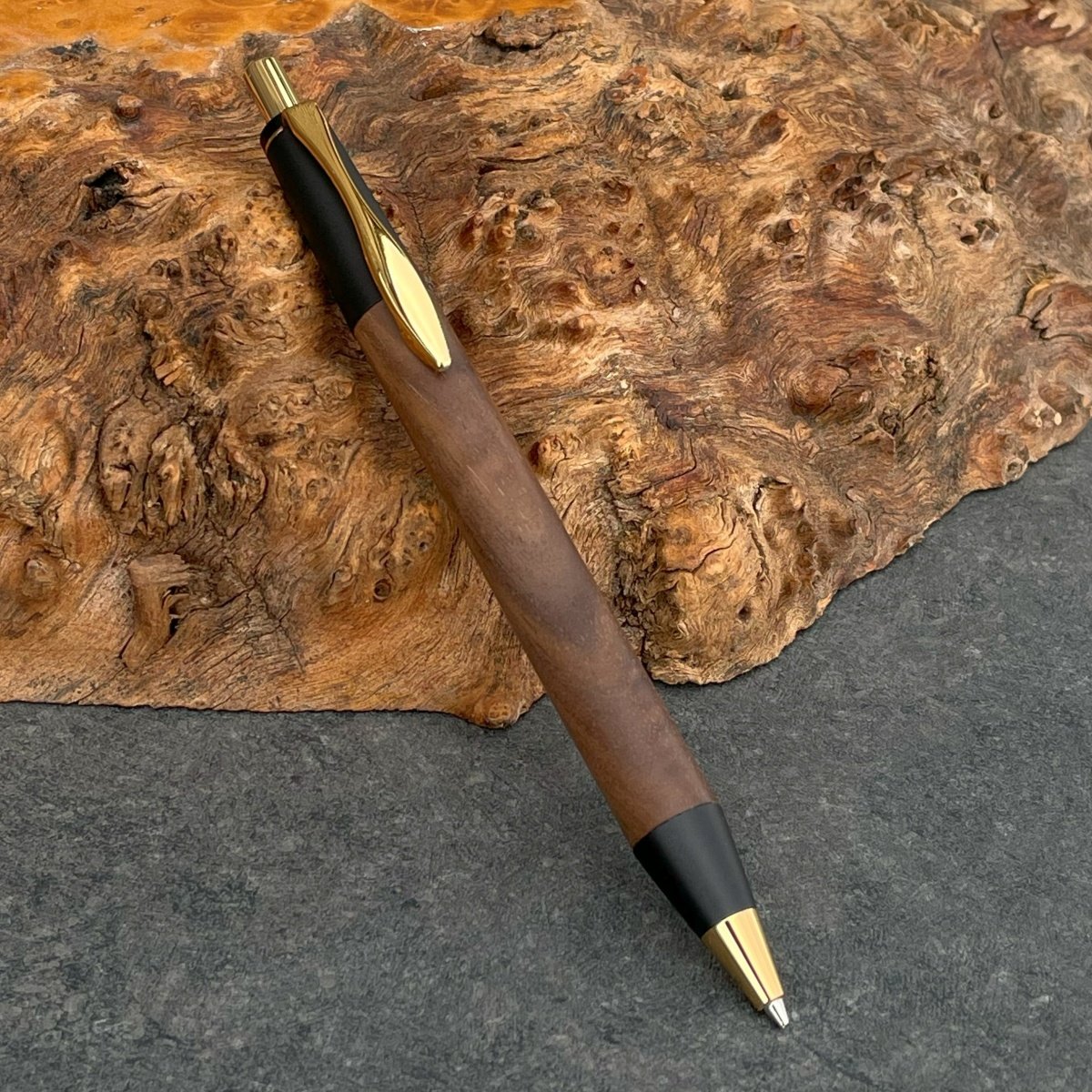 野原工芸 ブラック ウォールナット シルバー MP シャーペン シャープ