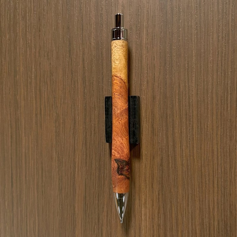 一点もの!【花梨瘤紅白】 木軸シャープペンシル UMA12 一点もの!【花梨瘤紅白】 木軸シャープペンシル UMA12