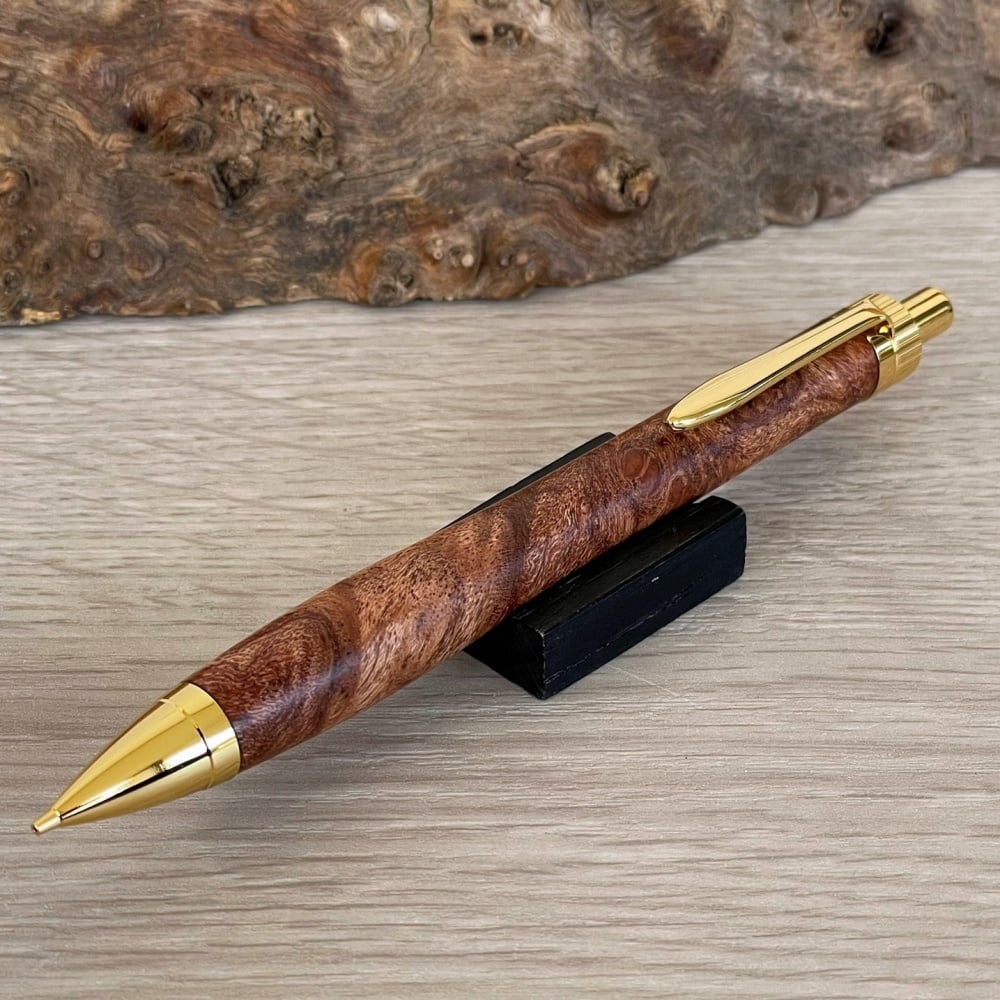 特上 ローズウッド瘤 (Rosewood burl) 紫檀瘤 / UMA 木軸シャープ