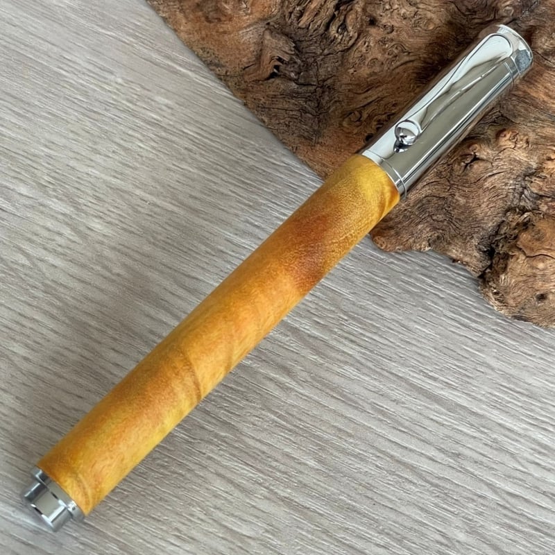 GOLDスタビライズドウッド・ポプラ瘤杢 / Cam 木軸万年筆 508223