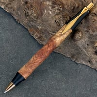 ②ハンドメイド木軸シャーペンチューリップウッド蜜蝋ワックス仕上げ ②ハンドメイド木軸シャーペンチューリップウッド蜜蝋ワックス