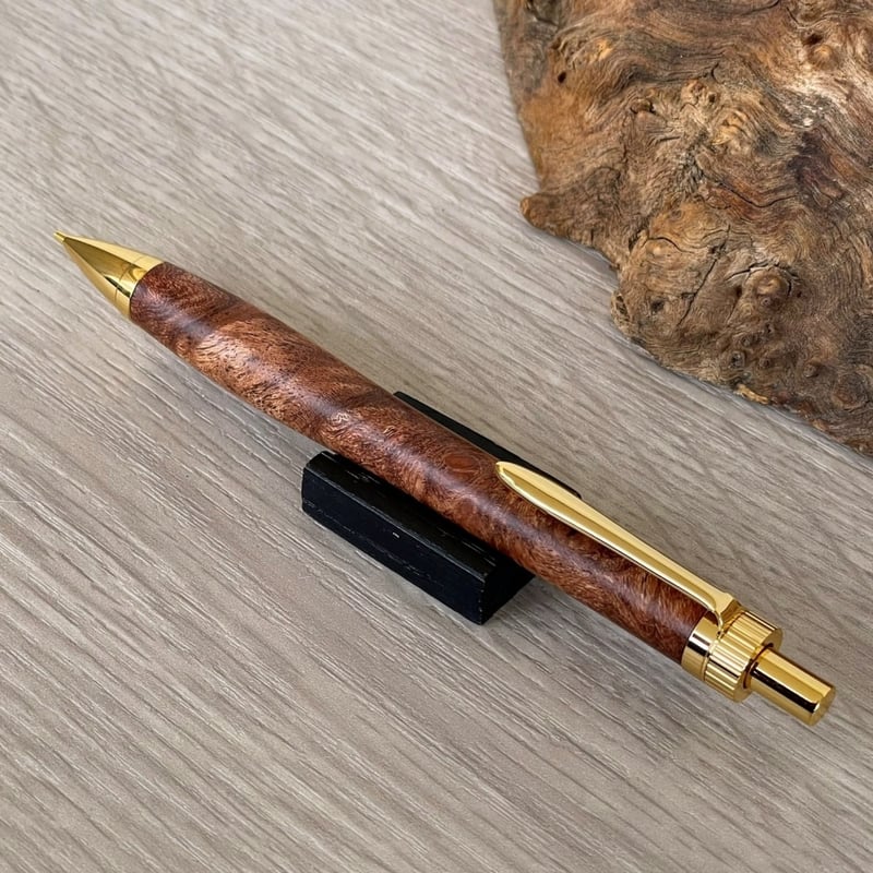 特上 ローズウッド瘤 (Rosewood burl) 紫檀瘤 / UMA 木軸シャープ