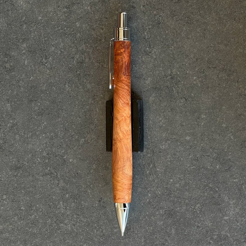 120花梨瘤　木製シャーペン　強低重心R ステンレス 120花梨瘤 木製シャーペン 強低重心R ステンレス