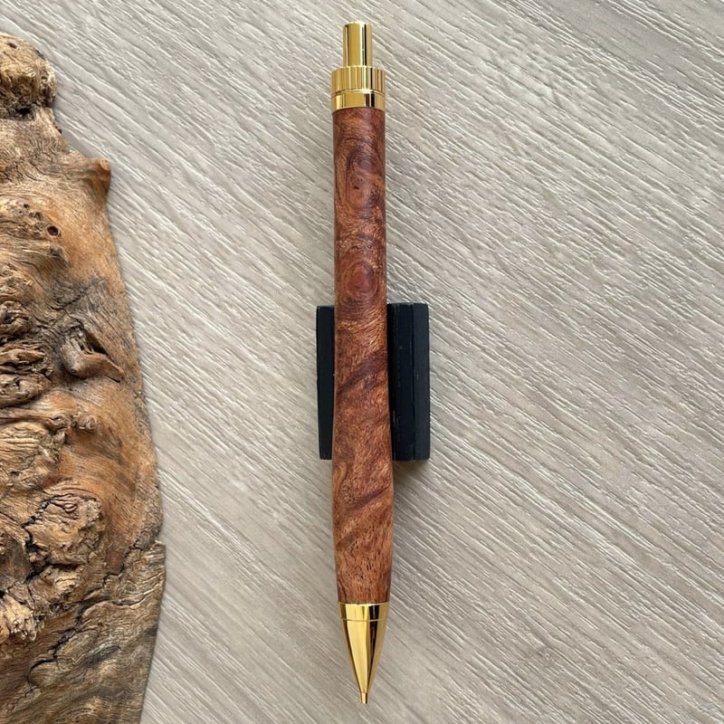 特上 ローズウッド瘤 (Rosewood burl) 紫檀瘤 / UMA 木軸シャープ