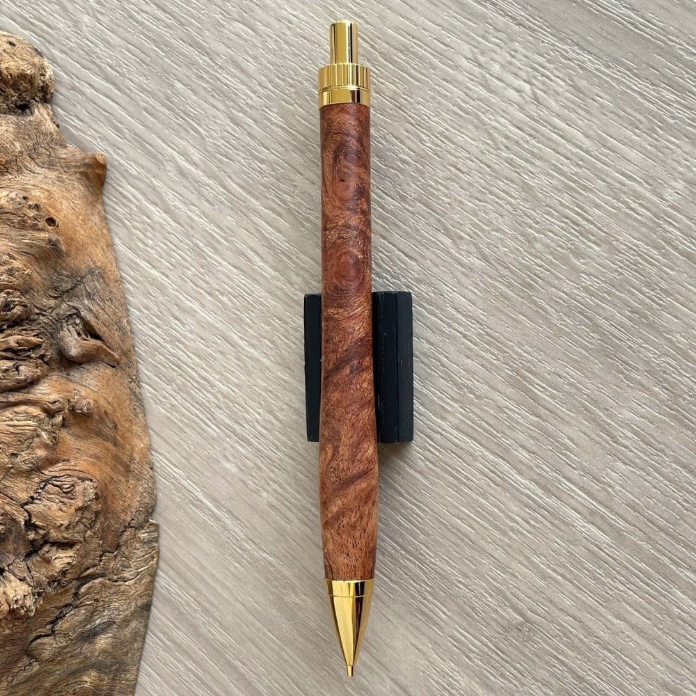 特上 ローズウッド瘤 (Rosewood burl) 紫檀瘤 / UMA 木軸シャープ