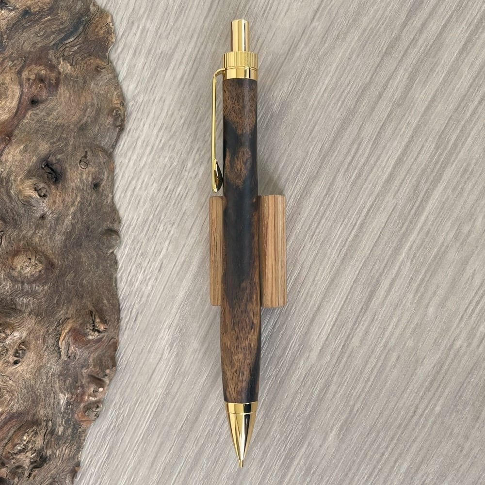 黒柿 / UMA 木軸シャープペンシル / ゴールド金具 【一点もの！509077