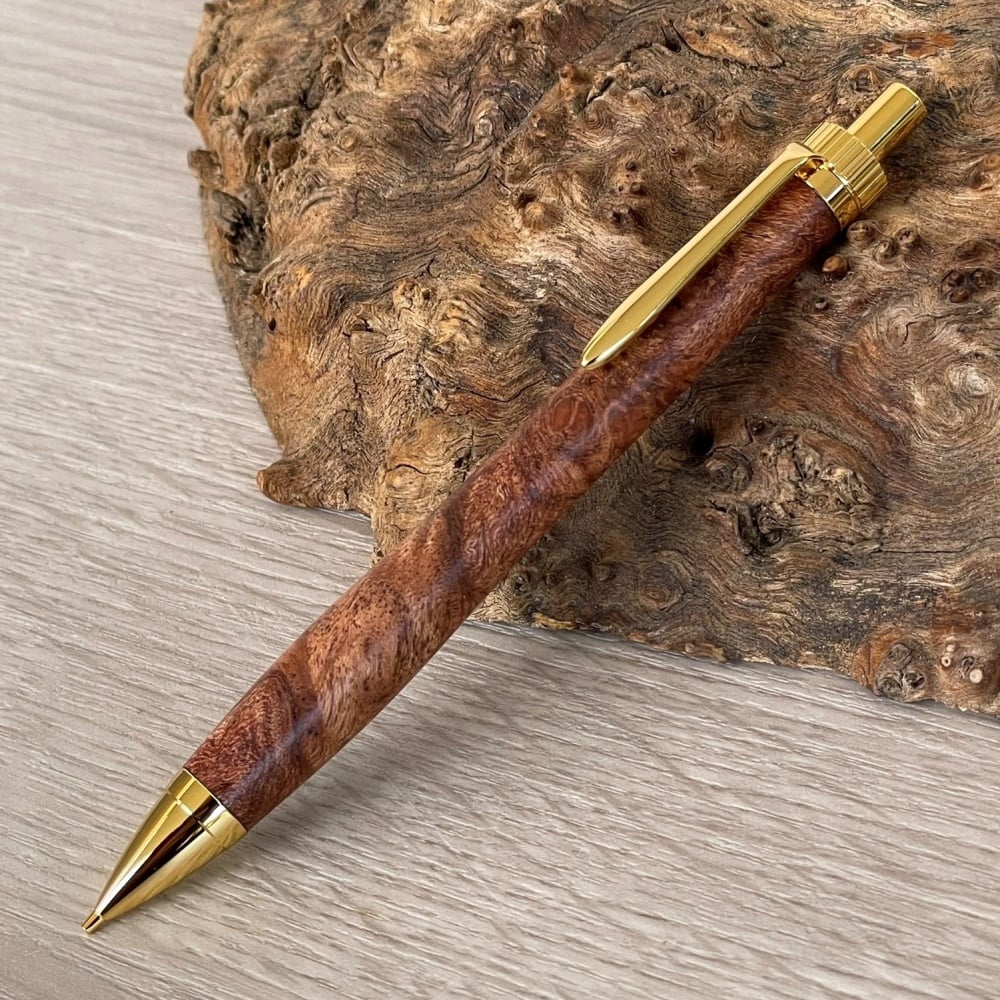 特上 ローズウッド瘤 (Rosewood burl) 紫檀瘤 / UMA 木軸シャープ