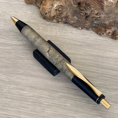 バックアイバール / OMOSINPEN / 2つの内部機構を持つ新感覚の木軸ペン（シャープ⇔ボール）/ ゴールド金具 / 一点もの！604147