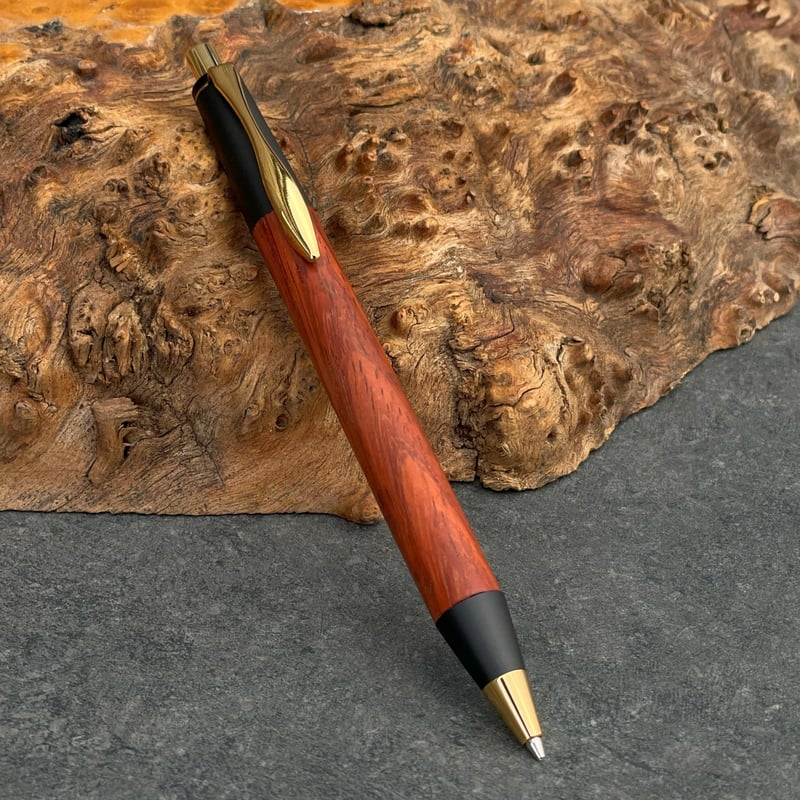 【チーク・本紫檀】パトリオットボールペン ボールペン ジェットストリーム対応 木軸プレゼント 工房 AKIRA