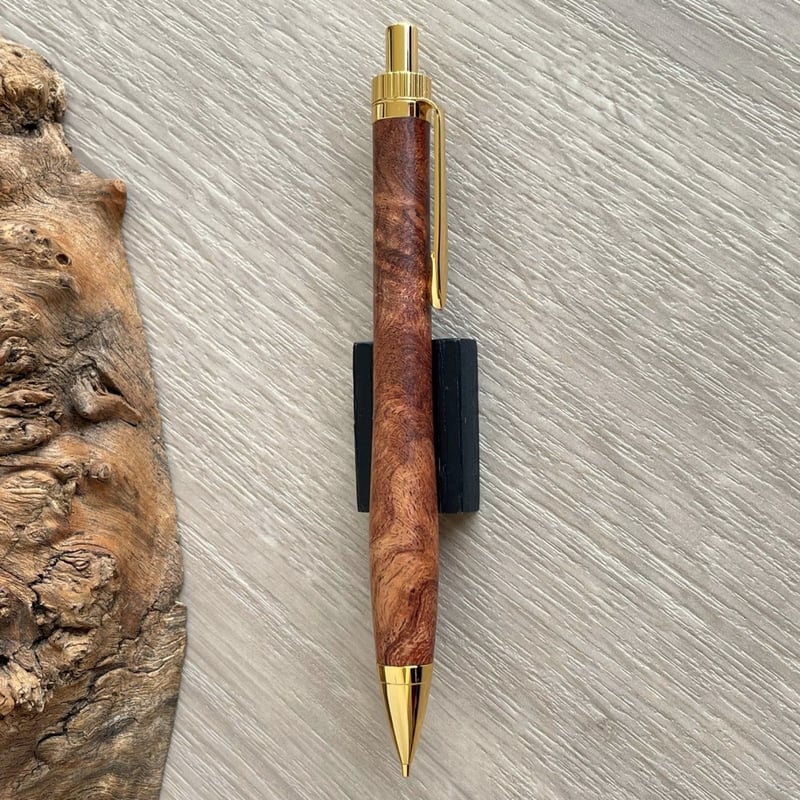 特上 ローズウッド瘤 (Rosewood burl) 紫檀瘤 / UMA 木軸シャープ