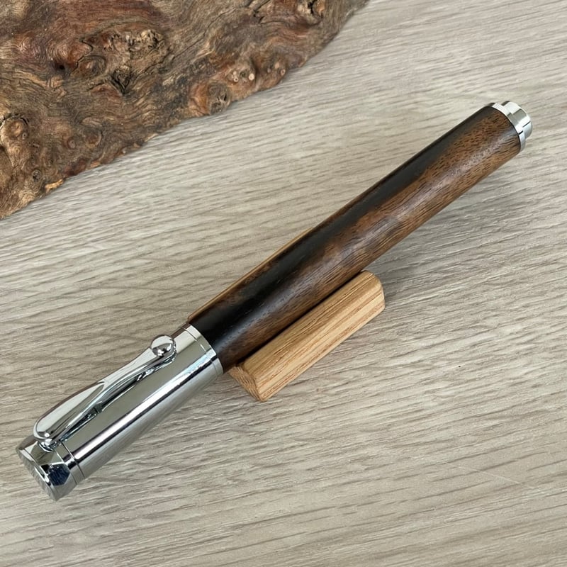 黒柿 / Cam 木軸万年筆 マグネットキャップ式【一点もの！508222