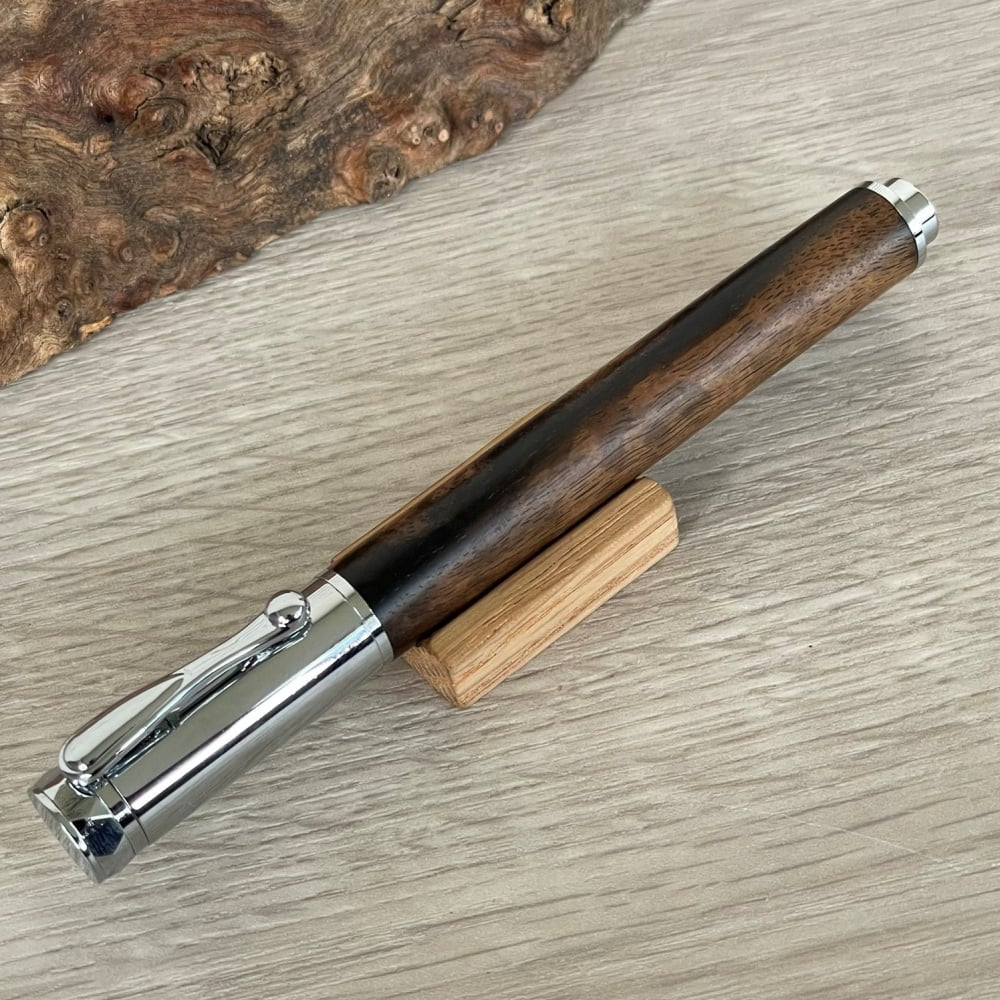 黒柿 / Cam 木軸万年筆 マグネットキャップ式【一点もの！508222