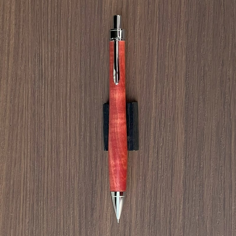 ピンクアイボリー縮杢/PINK Tiger(ピンクタイガー)UMA12木軸シャープ