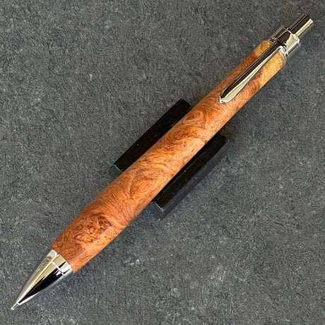 210ペン工房翌檜極上黒柿孔雀杢木軸シャーペン木軸ボールペン銘木