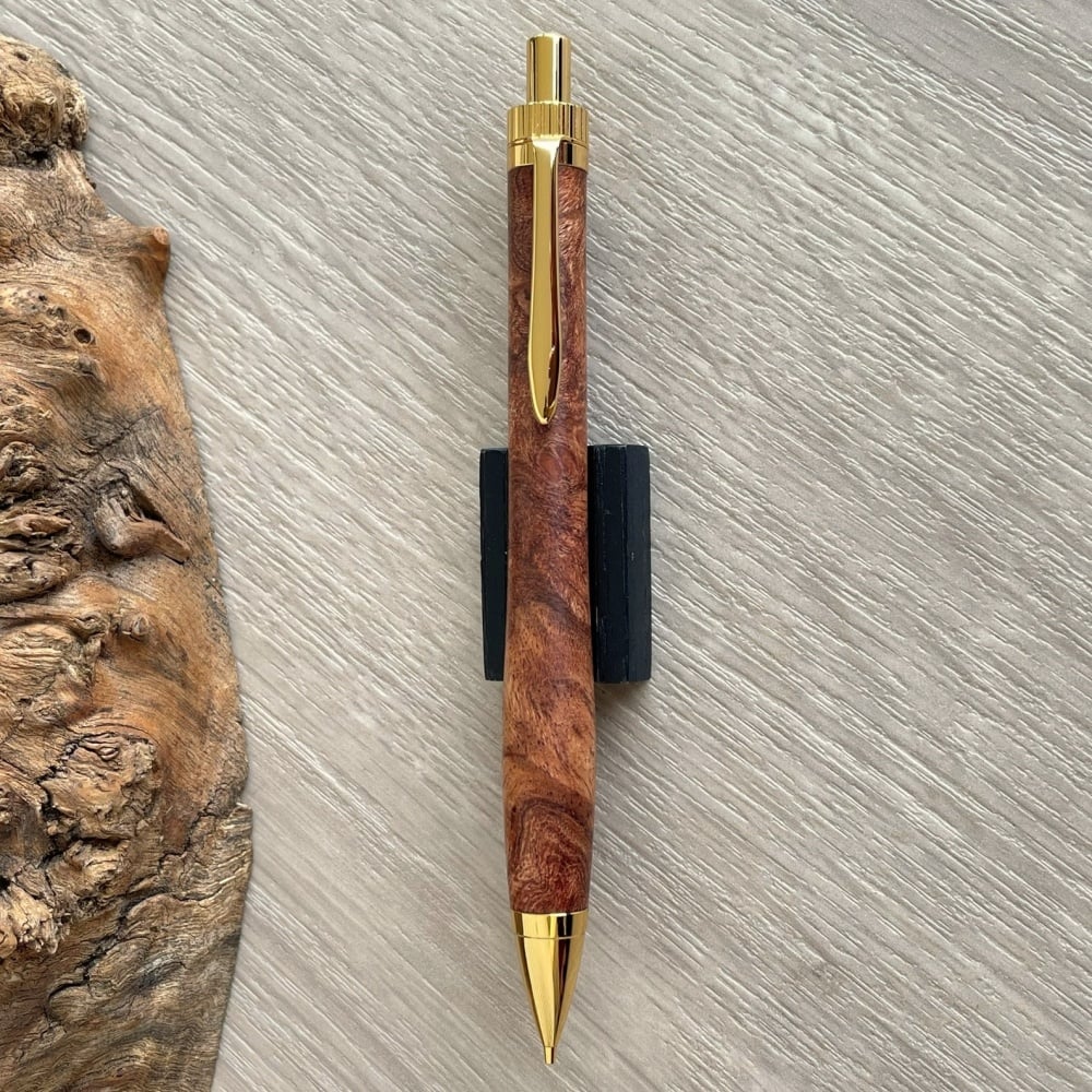 特上 ローズウッド瘤 (Rosewood burl) 紫檀瘤 / UMA 木軸シャープ