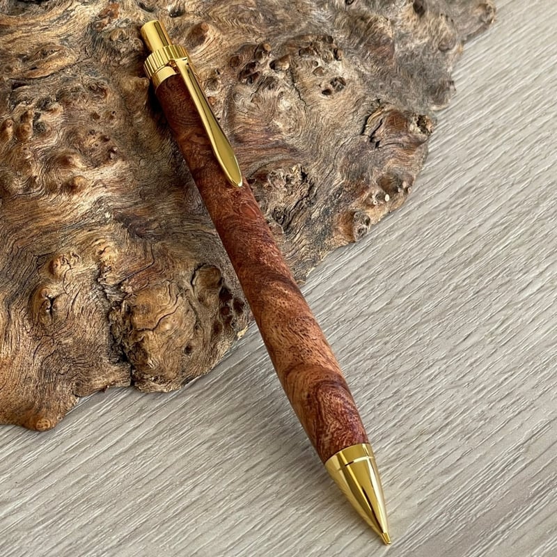 特上 ローズウッド瘤 (Rosewood burl) 紫檀瘤 / UMA 木軸シャープ