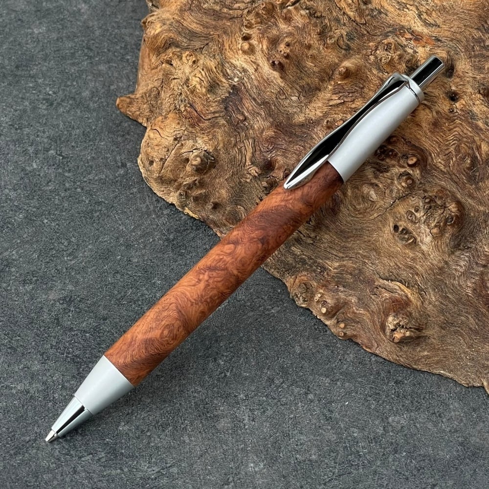 花梨瘤紅白青ボールペン.Craft 七尾 花梨瘤紅白青ボールペン.Craft 七尾 - メルカリ