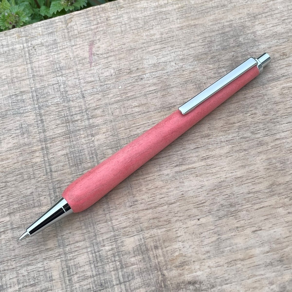 Slim 木軸シャープペンシル（ピンクアイボリー）0.5mm | MUKU屋