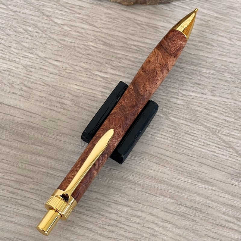 特上 ローズウッド瘤 (Rosewood burl) 紫檀瘤 / UMA 木軸シャープ