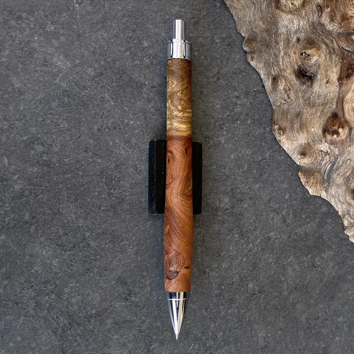 88花梨瘤紅白 木製シャーペン 最強低重心 真鍮 26花梨瘤濃色 木製