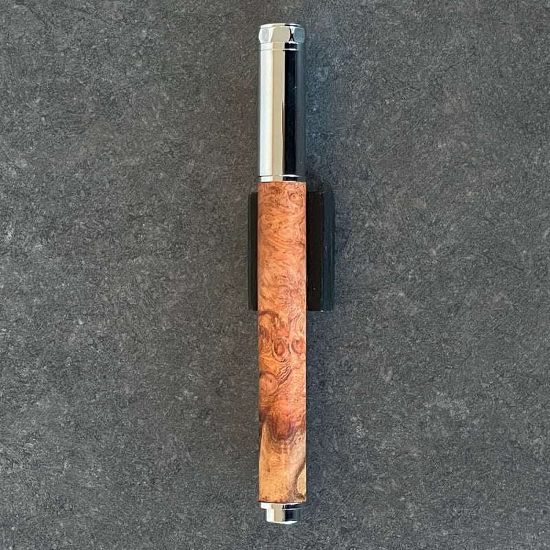 木軸万年筆　白花梨瘤 花梨瘤紅白 / Cam 木軸万年筆 SN_421011 【一点もの！】 マグネット