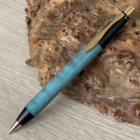スタビライズドウッド・メープル縮杢 / SINPEN / 2つの内部機構を持つ新感覚の木軸ペン（シャープ⇔ボール）/ ゴールド金具 / 一点もの！604168