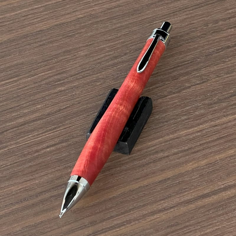 ピンクアイボリー縮杢/PINK Tiger(ピンクタイガー)UMA12木軸シャープ