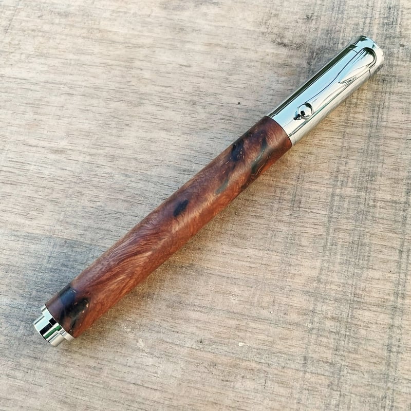 木軸万年筆 マーブルウッド 木軸万年筆マーブルウッド