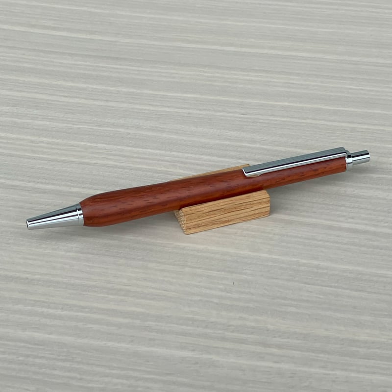 Slim 木軸ボールペン・ノック式 紅紫檀（アフリカンパドゥク） | MUKU屋