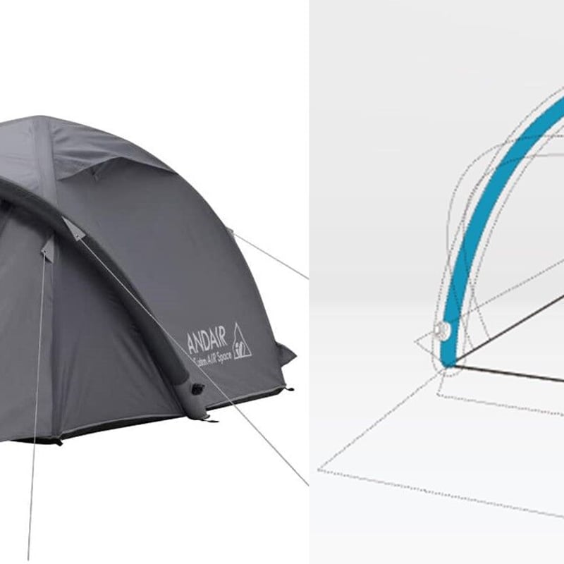 AND AIR Xframe 3人用アウトドアテント | ど～なん屋