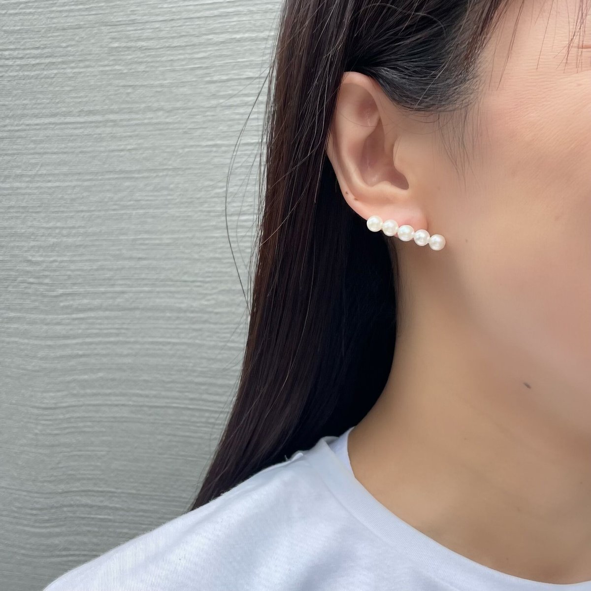 couleurire クルーリール　5連パールピアス couleurire クルーリール5連パールピアス