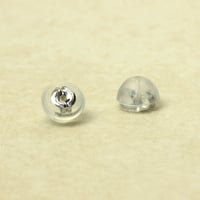 K14WG ピアスシリコンキャッチ