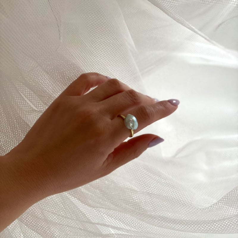 Op.4 lara K10バロックパールリング | 1 by 4 jewelry Op.4 lara K10バロックパールリング | 1 by 4 jewelry