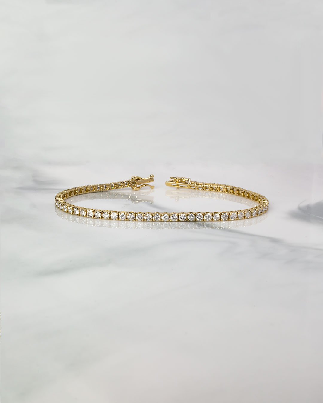 55%OFF 4℃ K18YG ブレスレット Op.66 Classic テニスブレス K18YG 2ct | 1 by 4 jewelry