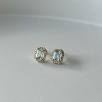 Op.53  timeless アクアマリンピアス