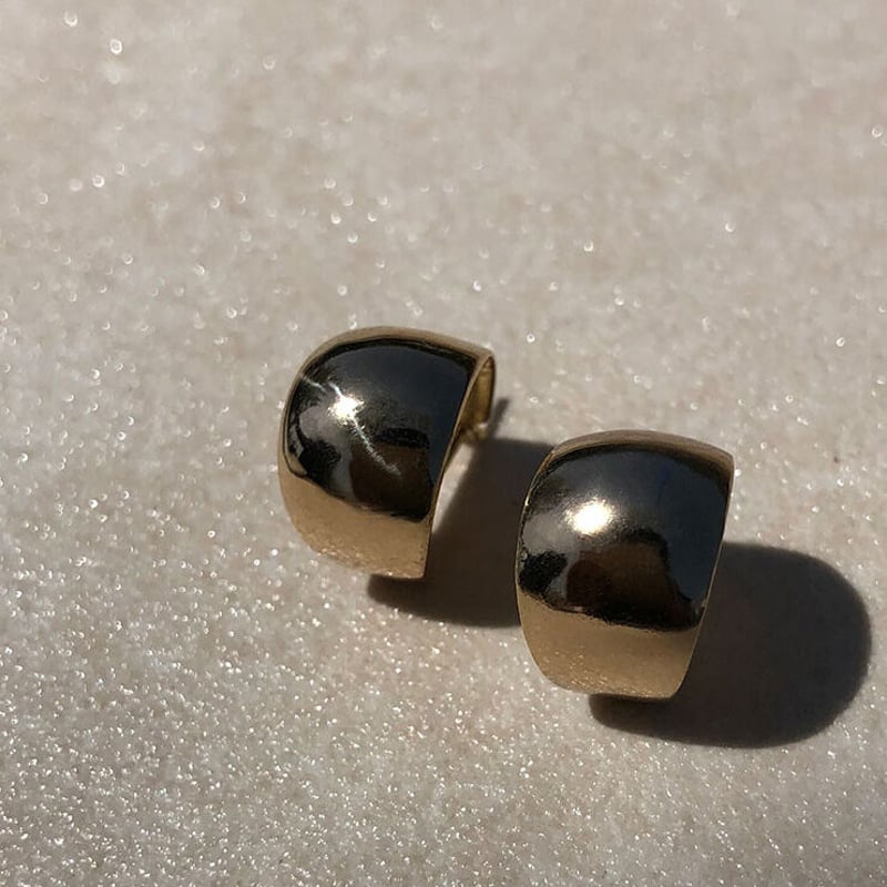Op.3 luna K10地金ピアス | 1 by 4 jewelry