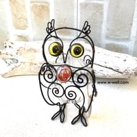 ミミズクの一輪挿し