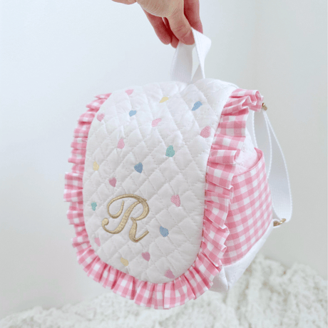 【完成品】イニシャル刺繍ベビーリュック