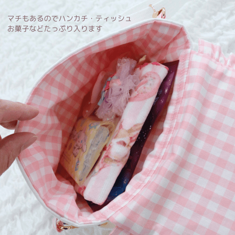 【完成品】イニシャル刺繍キッズポシェット