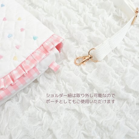 【完成品】イニシャル刺繍キッズポシェット