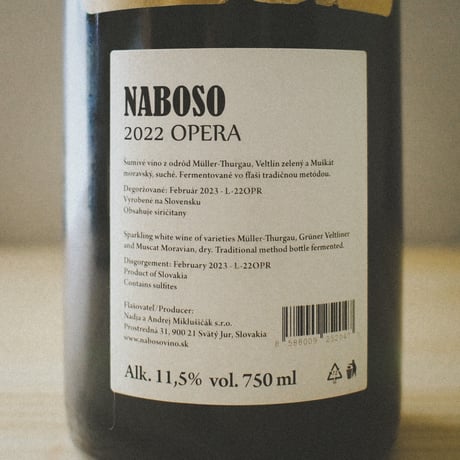 ナボッソ "オペラ" 2022 | Naboso "OPERA" 2022