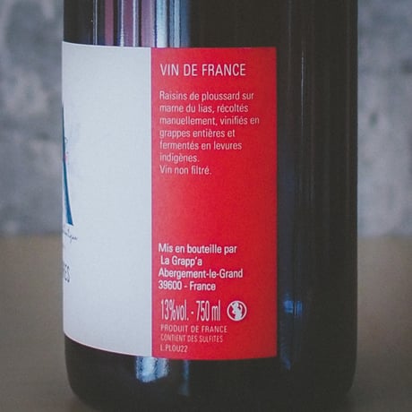 ドメーヌ・ラ・グラッパ "プールサール・レ・サレ" 2022 | Domaine La Grapp'A "Ploussard, Les Sarres" 2022