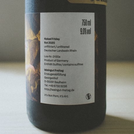 Weingut Freitag "Naked Friday Rot" / フレイタグ   "ネイキッド・フライデー ロット" 2020