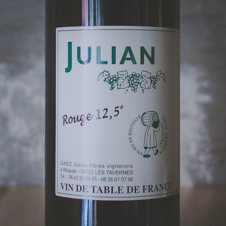 ルイ・ジュリアン ルージュ12.5％  | Louis Julian VdF rouge 12.5% NV23&24