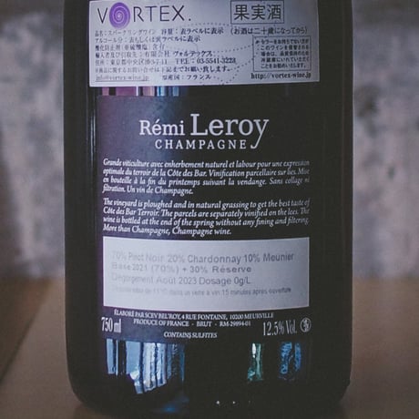 レミ・ルロワ "ブリュット・ナチュール NV21"  | Remi Leroy "Brut Nature ／NV21"
