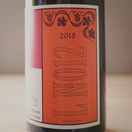 Gérard Schueller et Fils "Pinot Noir 012" 2018 ジェラール シュレール エ フィス "ピノ・ノワール 012" 2018
