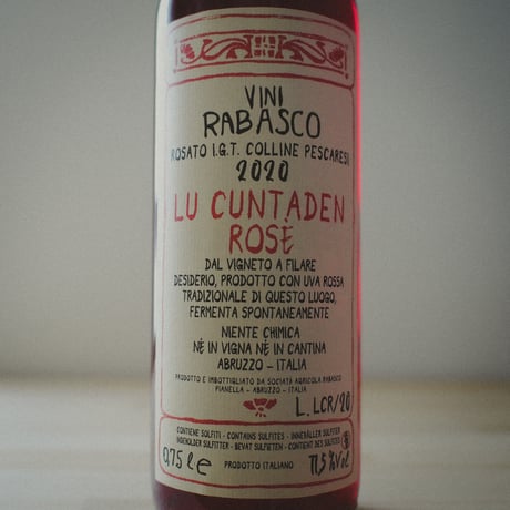 RABASCO "Rosato IGT LU CUNTADEN” 2020 / ラバスコ "ロザート ル クンタデン" 2020